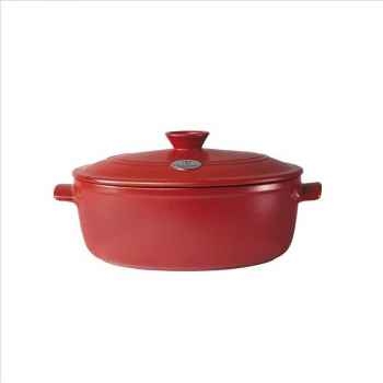 Emile henry cocotte flame ovale  rouge 905223