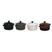 le creuset lot de 4 mini cocottes 10 cm emaillees ceramique matiere 3079