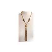 joyaux de la couronne collier twist pompon fusains cotwpfus