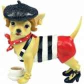 figurine chien chihuahua parisienne chi13698