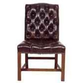 chaise regensy en cuir couleur cigare h 910 x 490 x 580 arteinmotion sed reg0007