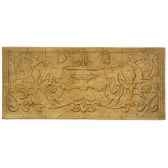 decoration murale modele cherub waldecor surface rouille bs3086rst