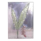 decoration murale modele hanging heliconia positive walplaque surface aluminium bs2306alu