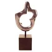 sculpture modele moore tabesculpture w box pedestasurface aluminium et fer bs1712alu iro