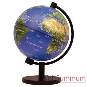 Mini-Globe géographique Stellanova lumineux- modèle classique - sphère 13 cm illuminé physique-SL13IPHYSI