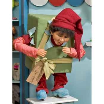 Automate - garçon en costume de noël dans un gros cadeau Automate Décoration Noël 153