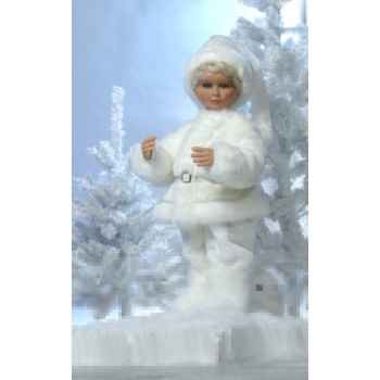 Automate - garçon en costume de noël blanc Automate Décoration Noël 671