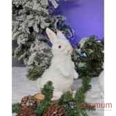 automate lapin blanc assis automate decoration noe781