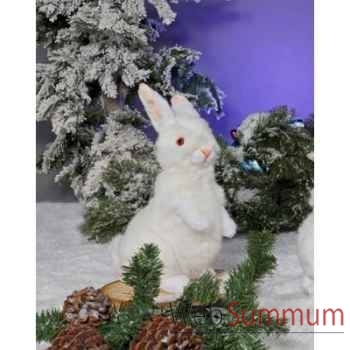 Automate - lapin blanc, assis Automate Décoration Noël 781