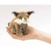 marionnette a doigt mini peluche chat sauvage folkmanis 2740