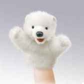 marionnette peluche petit ours polaire folkmanis 2934