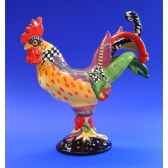 figurine coq poultry in motion mardi gras pm16203