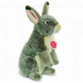 peluche rabbit assis gris 27 cm hermann 93761 6