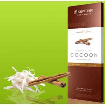 Newtree-Chocolat Lait Cocoon Cannelle, tablette 80g  -341026