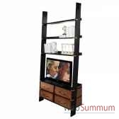 bibliotheque echelle tv decoration marine amf mf091