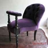 fauteuicasino aubergine objet de curiosite si014