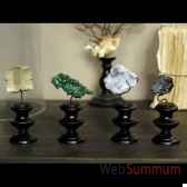 lot de 4 mineraux sur mini socle objet de curiosite mi042