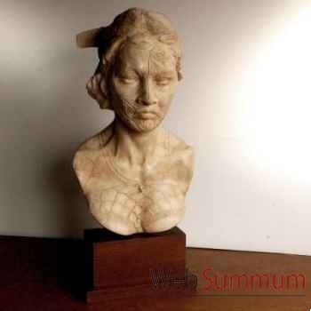 Buste de femme maori Objet de Curiosité -SCU004