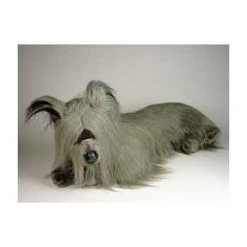 Peluche allongée skye-terrier 80 cm Piutre -1267