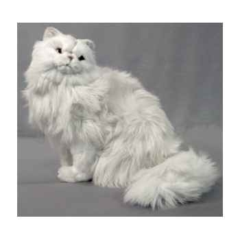 Peluche assise chat persan 45 cm Piutre -311