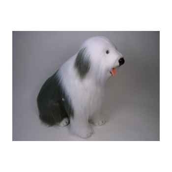 Peluche assise berger old english 100 cm Piutre -3291