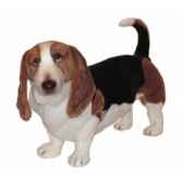 peluche debout basset hound 90 cm piutre 3274