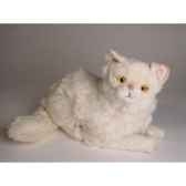 peluche allongee chat persan chinchilla beige 30 cm piutre 2308