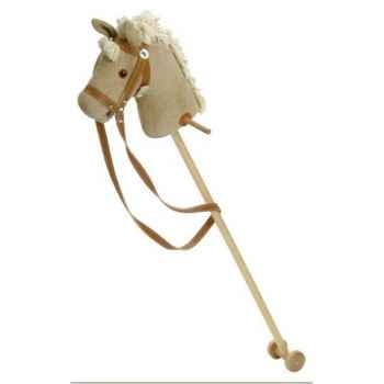 Cheval bâton  tête velours -  95 cm - 1131