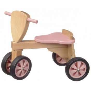 Tricycle- couleur rose et naturel -1392