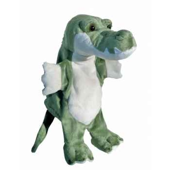 Marionnette peluche crocodile 23 cm Au Sycomore -PEL60316