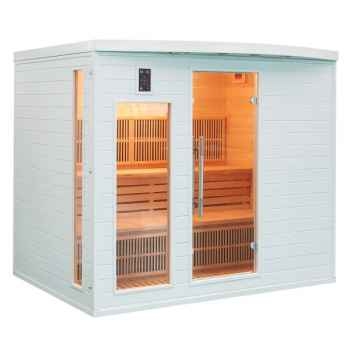 Sauna infra rouge  soleil blanc - 5 places Poolstar -SN-SOLEILBL-5