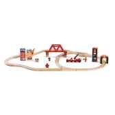 coffret circuit bois pompiers brio 33013000