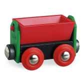 wagon bois basculant rouge brio 33614000