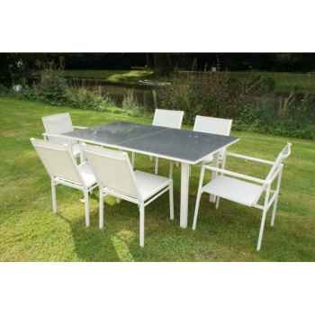 Table 8 couverts avec allonge papillon belterra Chalet Jardin -wscj09