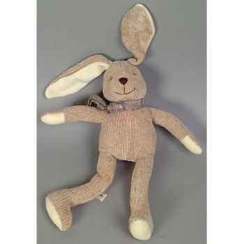 Les Petites Marie - Peluche collection maille chenille, Lapin gaston