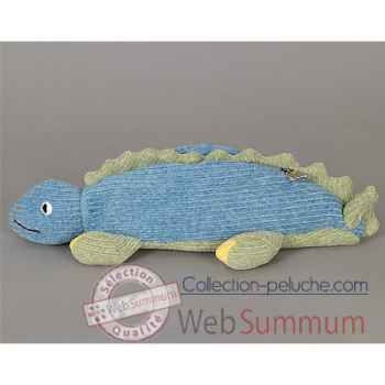 Les Petites Marie - Peluche collection maille chenille, Trousse iguane