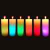 Lot de 3 bougies cylindre en cire avec éclairage led Produits Zen -SCBL01