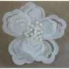 Fleur sur clip 20cm blanc Peha -RN-50155