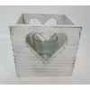 Bougeoir coeur incl verre 12x10x11cm Peha -TR-31660