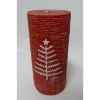 Bougie 7x15cm motif sapin rouge Peha -CL-10315