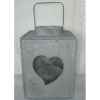 Lanterne ac coeur 20x29,5cm gris Peha -TR-26620