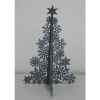 Sapin en bois flocon neige 35cm argent Peha -GF-70370