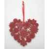 Fig a susp coeur 13,5cm rouge Peha -TR-29260