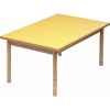 Table rectangle silencieuse avec pieds droits bleu Novum -4479402