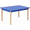 Table en couleurs rectangle bleu Novum -4478942