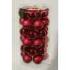 Mini-boules en verre brill-mat 40 mm bordeaux Kaemingk -10411