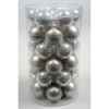 Mini-boules en verre email-mat 40 mm argent satiné Kaemingk -10422