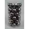 Mini-boules en verre email-mat 40 mm gris argile Kaemingk -10455