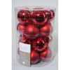 Boules machine uni brill-mat 60mm rouge noël Kaemingk -140226