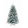 Sapin oslo snow pine hook on flocked white h210cm Van der Gucht -31OSL210